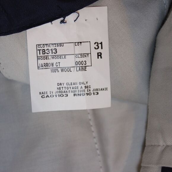 TED BAKER Dark Gray Wool Men  Dress Pants Size 31R - Picture 10 of 13